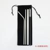 7 Pcs/set Reusable Drinking Straw High Quality 304 Stainless Steel Metal Straw with Cleaner Brush for Mugs Water Dispenser