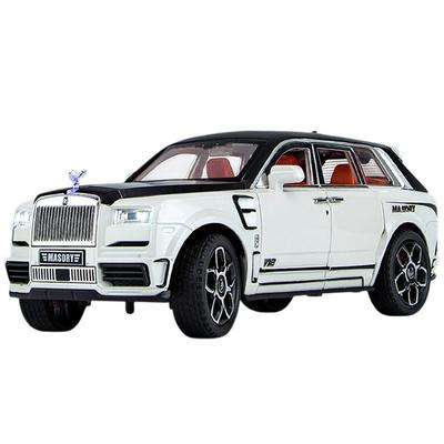 MEIN AUTO 1:24 Rolls-Royce Cullinan Mansory Druckguss-Legierungs-Modellauto - Schwarz & Weiß Sammleredition