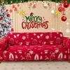 Weihnachts-Sofabezüge Stretch-Sofabezug für Wohnzimmer Kinder Haustiere All-Inclusive Couchbezug Rutschfester Möbelschutz
