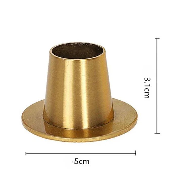 4Pcs Black/gold Candle Holders Retro Candlestick Stand Dining Tables Decor for Home Wedding Party Anniversary Housewarming Gifts