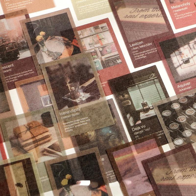 40 Pcs /pack Travel Scenery Label Stickers Decorative Stationery Stickers Scrapbooking Diy Diary Album Label Sealing Stickers