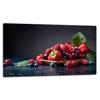 GLASS PLATE CUTTING BOARD 52x30 FRUIT