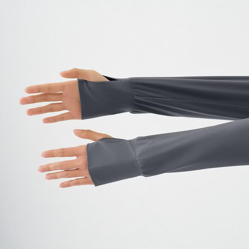 MUJI Women's UV Protection Cool Touch Lightweight Zip Hoodie