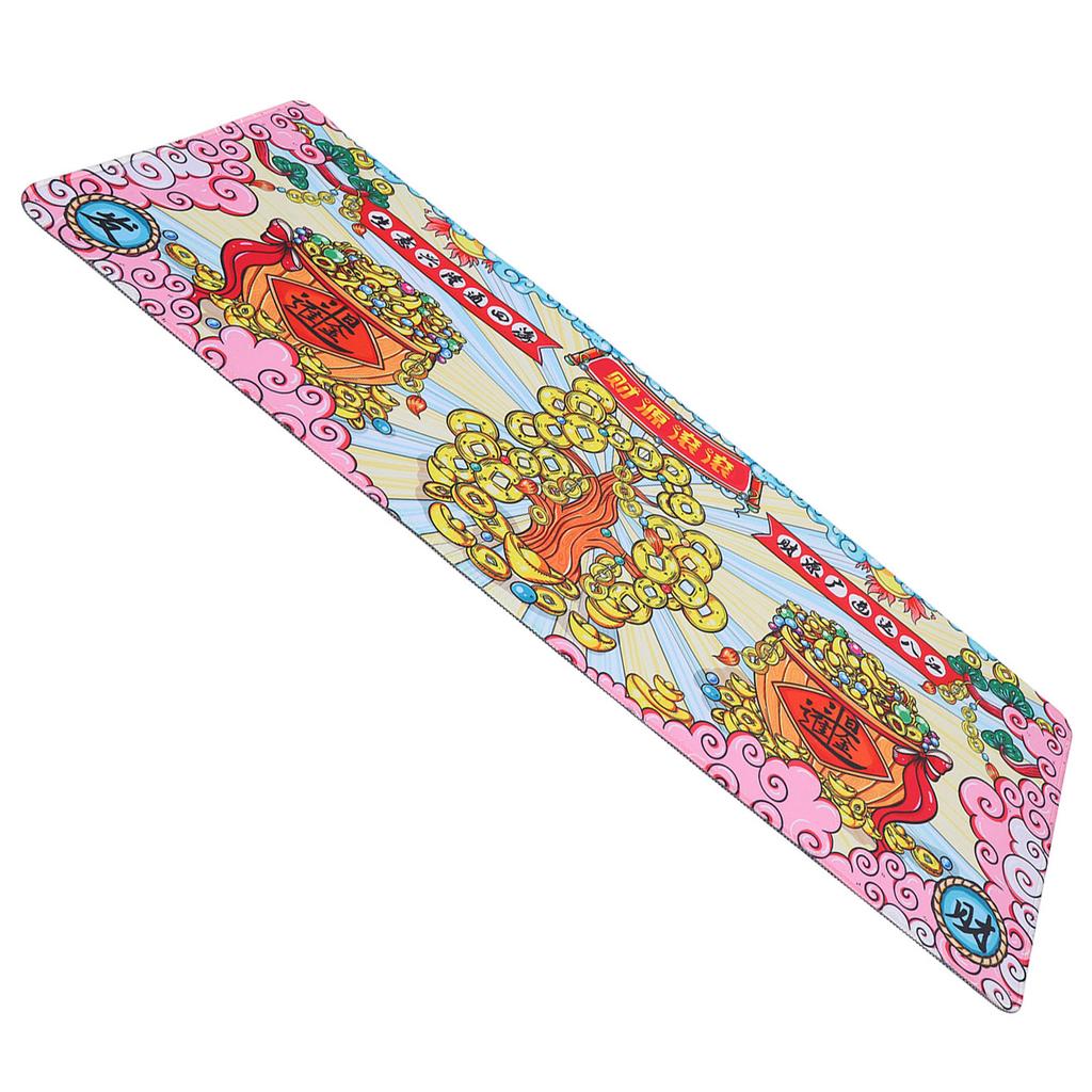 Großes Mauspad Gummi Gaming-Mauspad Waschbare Tastatur Schreibtischunterlage für Büro Zuhause 300 x 800 x 3mm Geldscheine