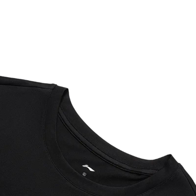 Li-Ning Solid Color Simple Fitness Quick-Dry Comfortable Round Neck Casual Sports Suit Unisex Sportswear ATSS069-1+AKSV843-1