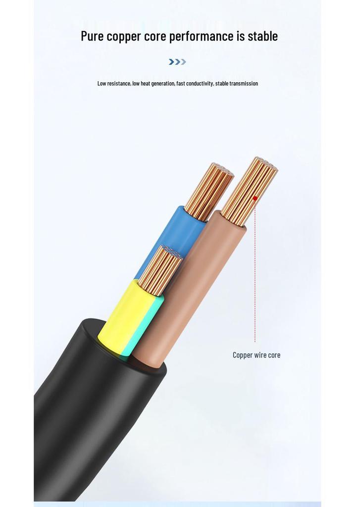 CE Certified Plug Cord: 3-Core 0.75/1.5 Sq Pin IEC C13 Connector, European Standard