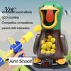 Elastic BAll Launcher Toy 1 Set Soft Ball with Duck Target Box LCD Scoreboard Sound Light Game Funny Air Power Launching Device Kids Parent-child