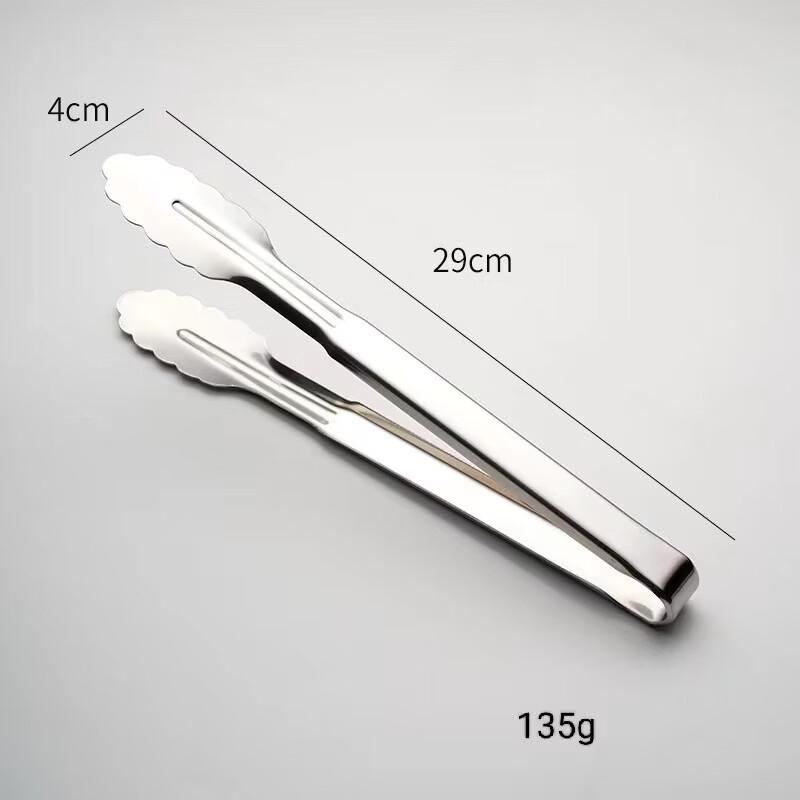 Heavy-Duty Stainless Steel Buffet Food Tongs