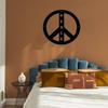World Peace Laser Cut Metal Sign - Hippie Vintage Wall Art, Decorative Home Décor, Metal Plate, and Elegant Hanging Wall Art