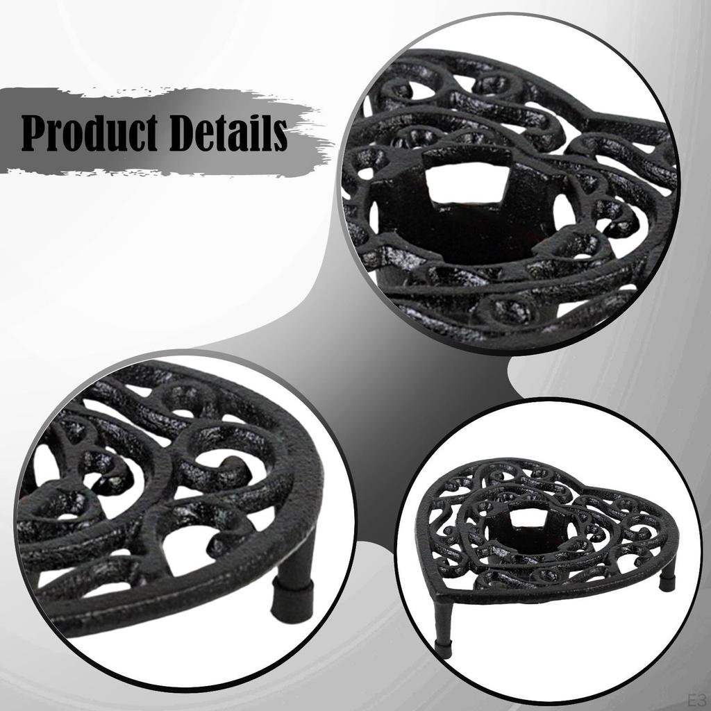 Robuster Teekannenwärmer, Teelichtwärmer im Vintage-Design mit stabilem Halter für Villabalkon, Hotel,