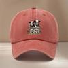 This Is a Cowprint Baseball Cap a Trendy and Fashionable Hiphop Hat Suitable for All Seasons It Features an Adjustable Size