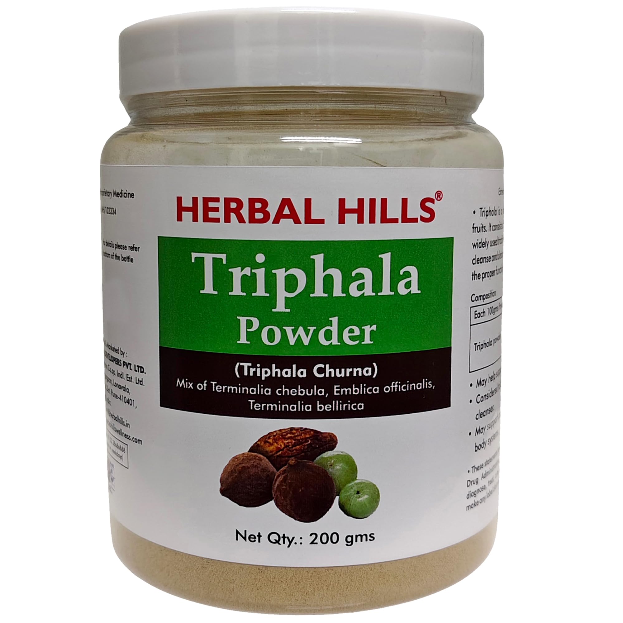 Herbal Hills Triphala Powder 200 gms (200 g Pack of 1)