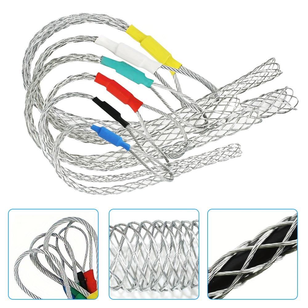 4-25mm Cable Puller Wire Grip 6 Kinds Galvanizing Metal Cable Pulling Socks Mesh Puller Antislip Pipe Conduit Pull Net Cover