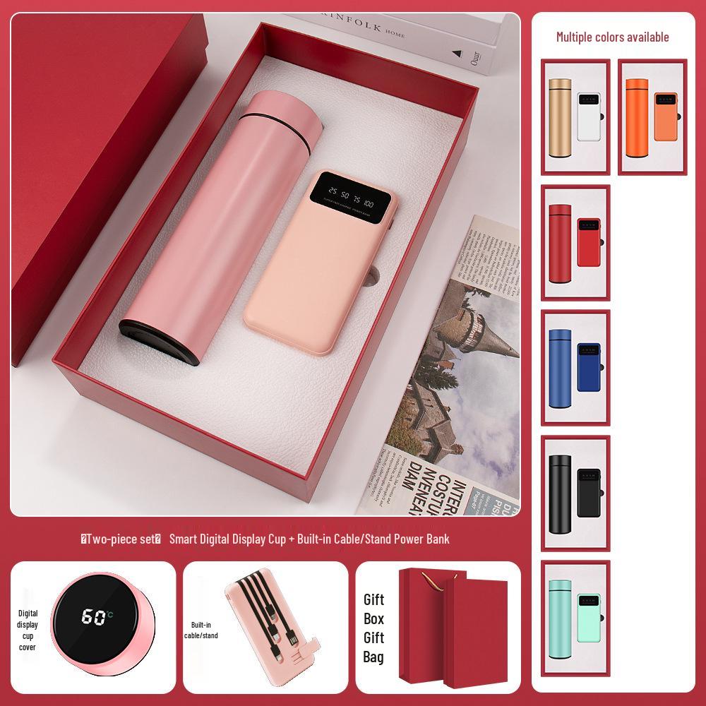 High-End Dragon Boat Festival Gift Set: Insulated Cup, Neck Massager, and Umbrella