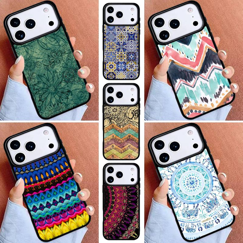 Boho Gypsy Bohemian Phone Case for iPhone 16e 15 14 13 12 17 Pro Max Plus Air 17pro Cover Coque