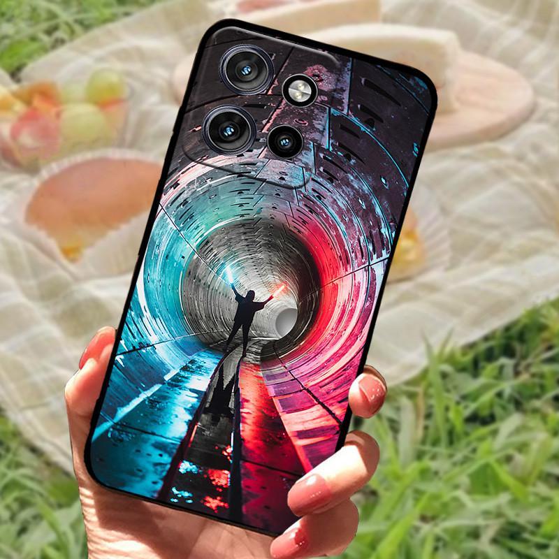 For Motorola Edge 50 Neo Case Edge50 For Moto Edge 50 Neo Phone Case Cover 50 Neo 6.4" Coque Black Silicone Soft Back Cover Case