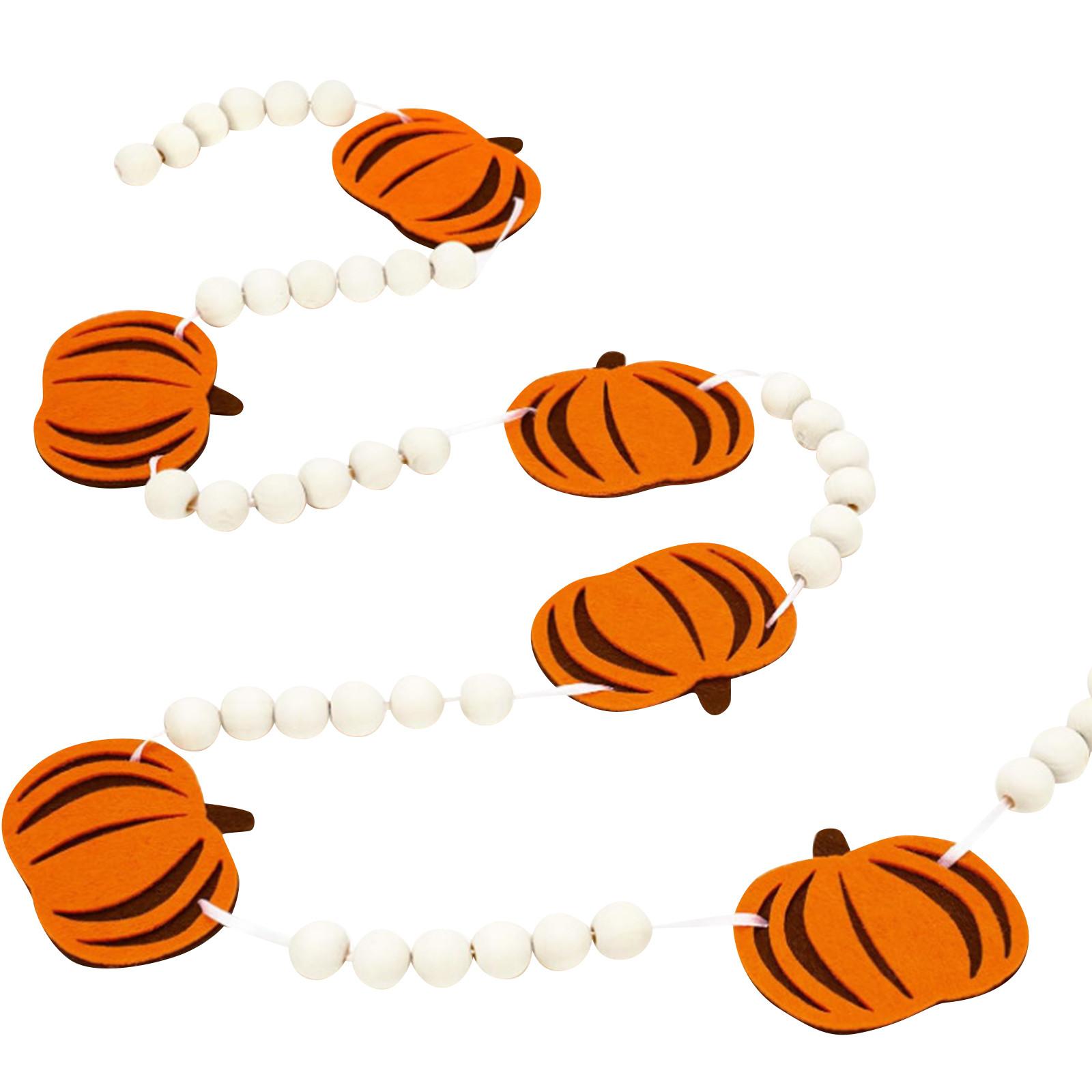 

Осенний декор, деревянный венок для дома, осенний декор, венок из деревянных бусин на День благодарения, баннер, каминная доска, декор для интерьера на Хэллоуин