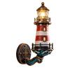 Wetterbeständige Wandleuchte Küstenleuchtturmlicht, Vintage Nautische Lampe, Dekorative Außenleuchten Licht für Veranda Terrasse Garten