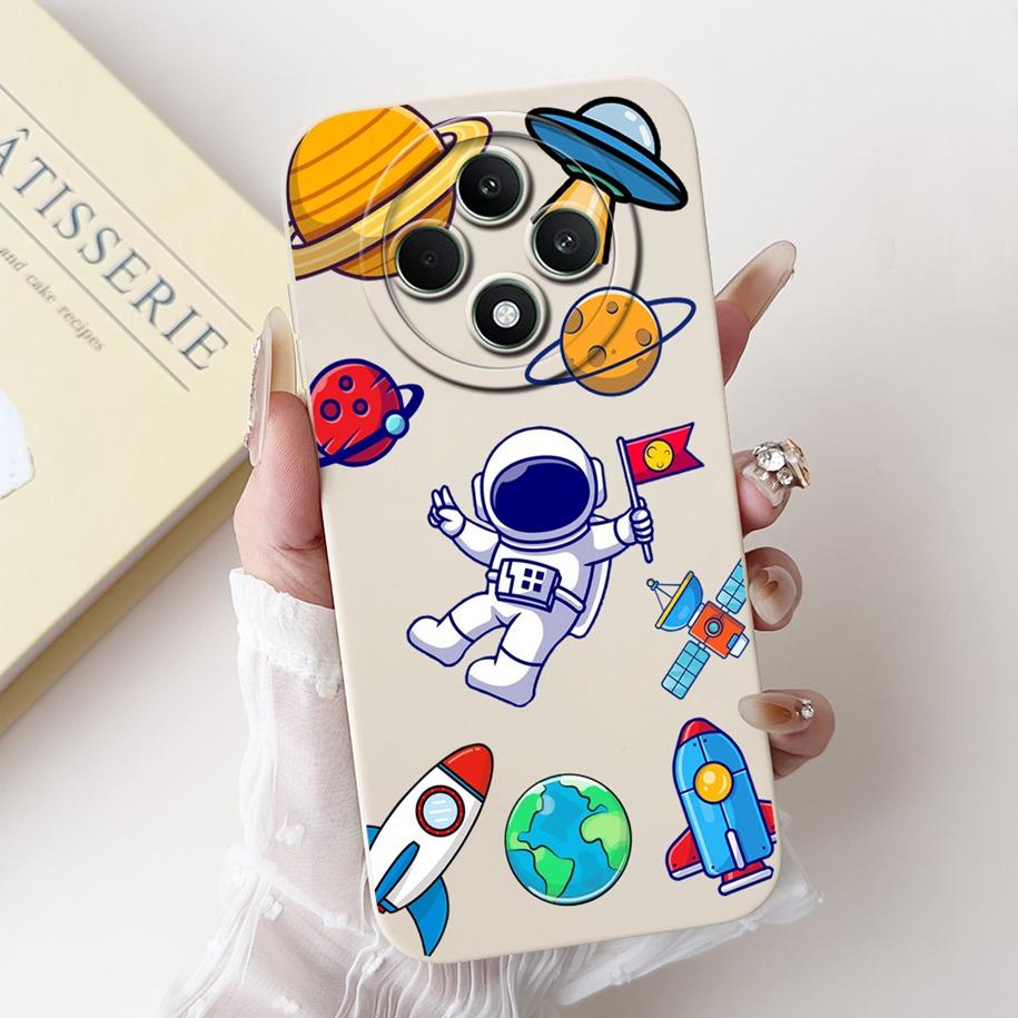 For OPPO Reno 12F 5G Case 2024 Fashion Pretty Girls Soft Liquid Silicone Shockproof Cover For OPPO Reno12 F 4G Reno 12 FS Bumper