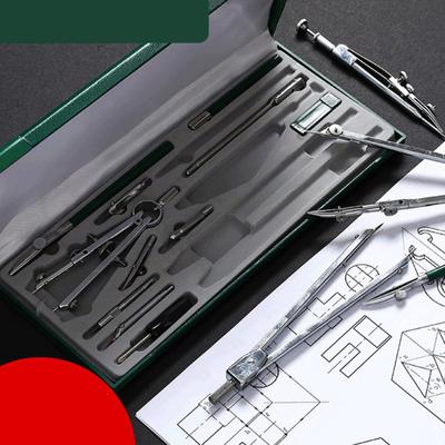 Professional  Pencil  Compass Metal 15-piece Set Drawing Instrument Drawing Tool Set Pencil Compass