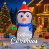 3.45FT Inflatable Toy Penguin Gingerbread Man with LED Lights Yard Lawn Party Decoration Christmas Home Supplies Ornaments Gifts