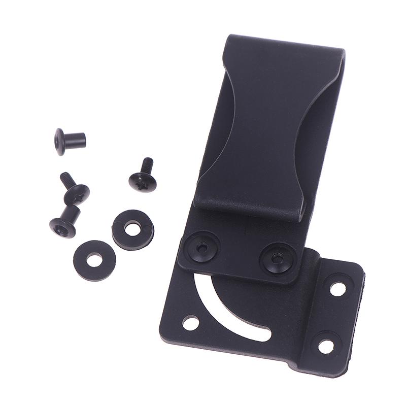 1Set K Sheath Waist Clip Accessories Outdoor Carry K Sheath Back Clip With Screws Waist Clip Scabbard Carrying Pocket Clip
