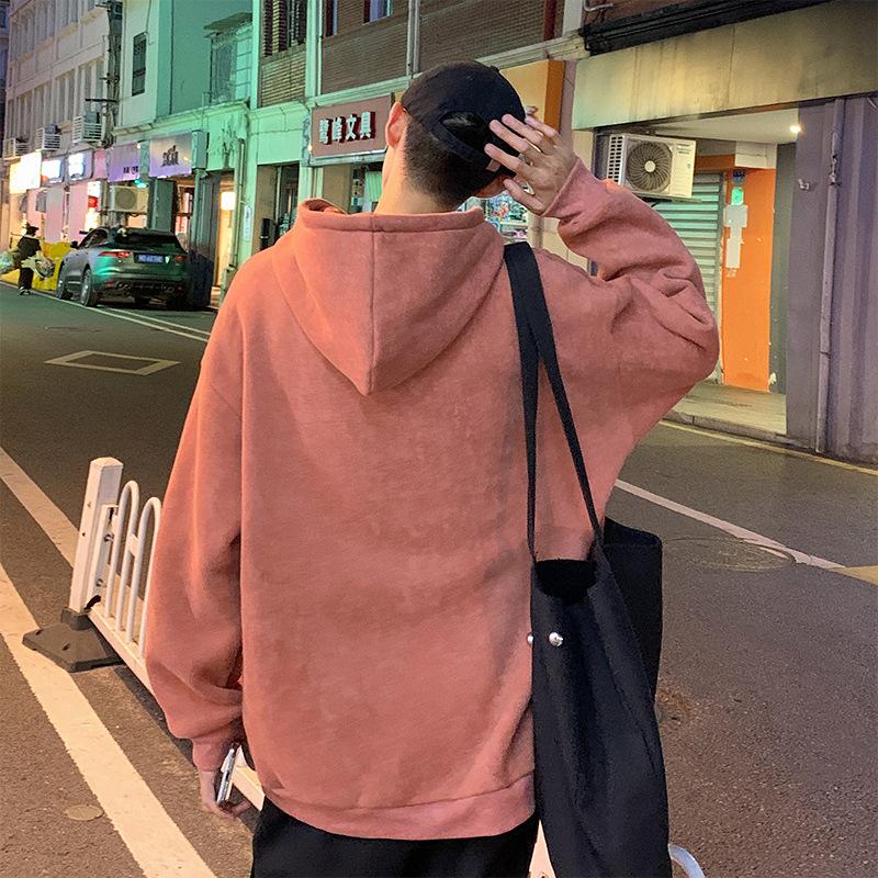 Frühling und Herbst Neu Herren Koreanischer Stil Kapuzenpullover mit Buchstabenaufdruck Langarm Sweatshirt Trendiges Paar Internet-Berühmtheit Gleicher Stil Oberteil