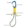Schnell lösbarer Paracord Wasserflaschen-Aufhängeschnalle Karabiner Tragbarer EDC-Clip Multifunktionshaken für Outdoor-Wanderrucksack