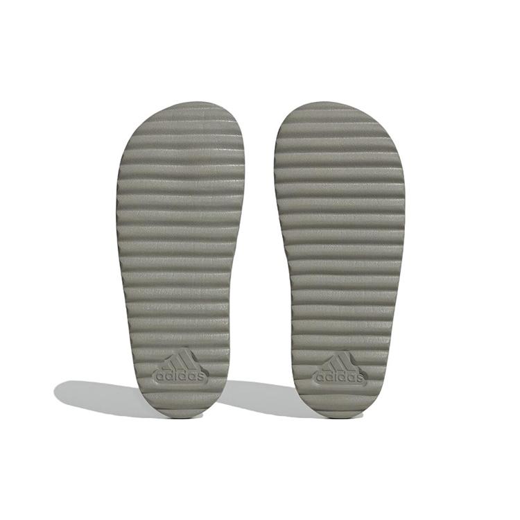Adidas Adilette Platform Slides Silver Pebble Olive Strata Women's