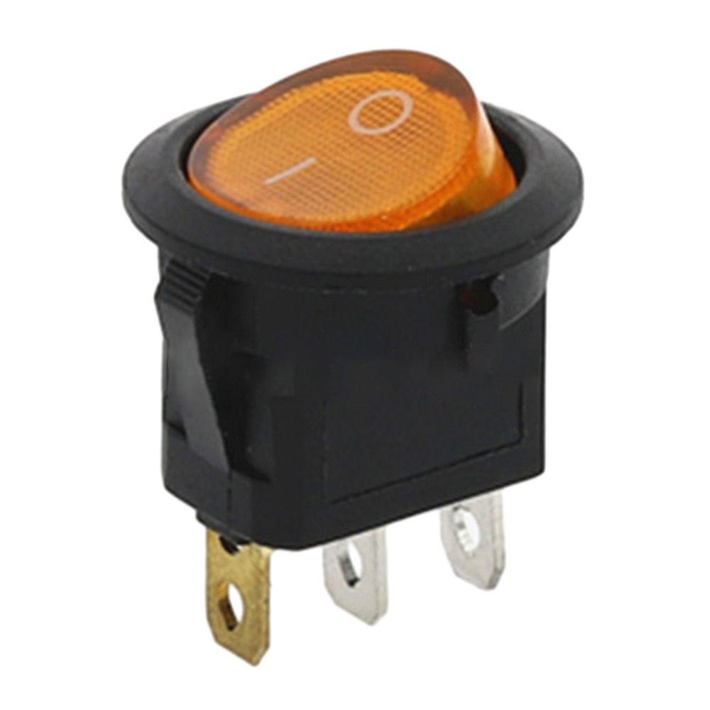 Round Rocker Plug DIY Light Switch Car Button Lights Power Switch Switches