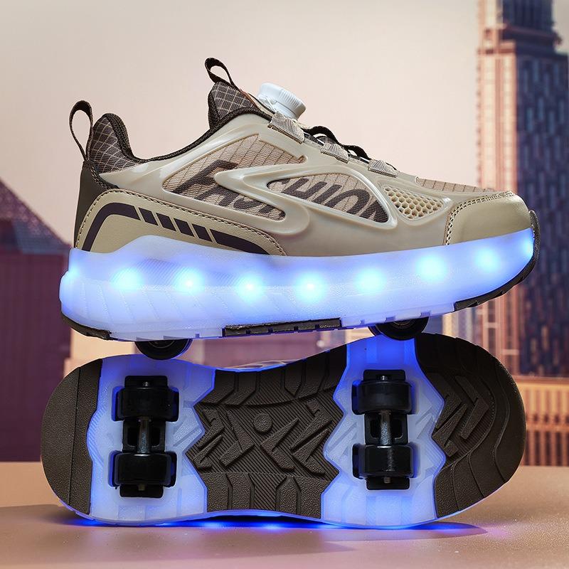 

Детские игрушки с черными технологиями, кроссовки-ролики, водонепроницаемые светящиеся ролики на четырех колесах с подсветкой, двухколесные кроссовки 39