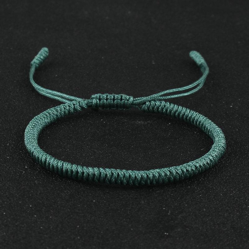 Tibetan Buddhist Bracelet Lucky Handmade Braided Adjustable King Kong Knot Red Thread Charm Bracelets for Women Men Couple Lover