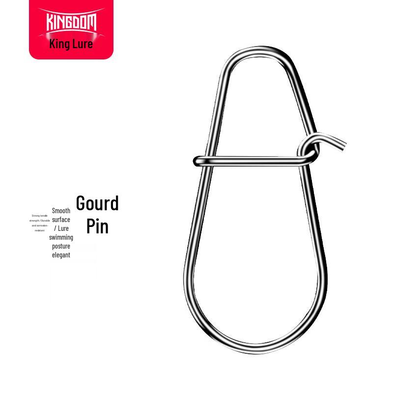 King Lure Stainless Steel Gourd Swivel Snaps (25-pack)