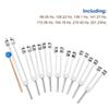 A96I-Aluminum Alloy Chakra Tuning Forks Set With Hammers For Healing, Sound Therapy, Meditation, Yoga