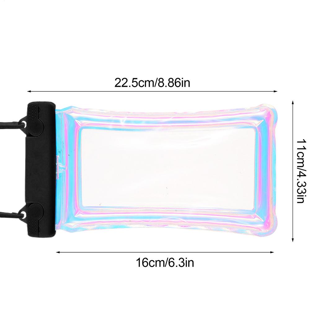 Waterproof Phone Case Portable Underwater Phone Protector Reusable Phone Dry Bag with Lanyard Screen Touchable Diving Pouch