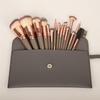 15Pcs Professional Makeup Brushes Set Bag Foundation Eyelash Eyebrow Eyeshadow Cosmetic Make Up Tool