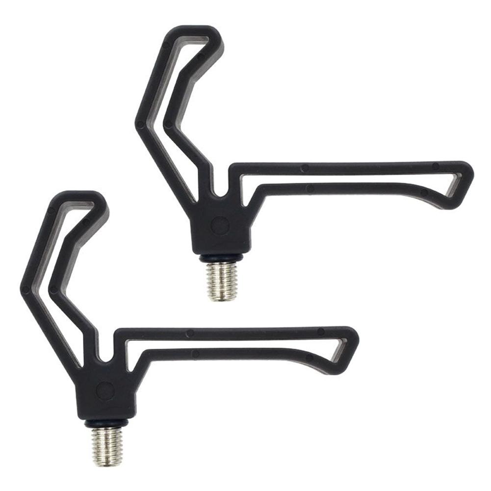 

2pcs M3/8 Plastic Fishing Rod Gripper Head Carp Fish Pole Holder Bracket Support чорний