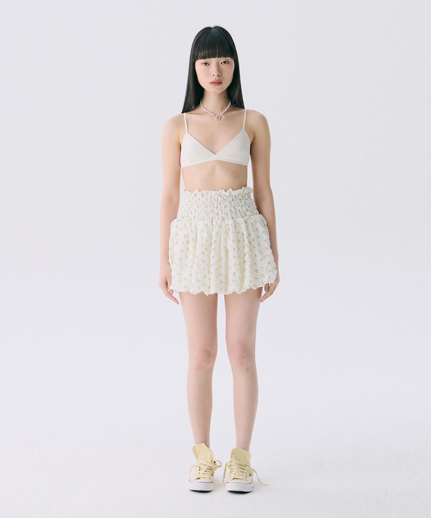 Jun Jun Space Vol12. Smocked Cloud Skirt_Pink(Vol12. Smoked Cloud Skirt_Pink)