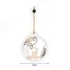 Christmas Wooden Pendants Vintage Hollow Ornament Christmas Tree Reindeer Ornament Hanging Gift Christmas suministros navideños