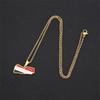 Fashion Enamel Yemen Map Flag Pendant Neckalces Silver Color/Gold Color Stainless Steel Neckalce Yemeni Charm Patriotic Gift