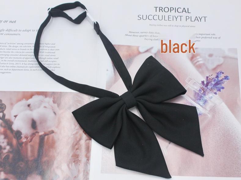 Matte Red Feather Bow Tie Brooch for Women - Plus Size Korean Academy Style