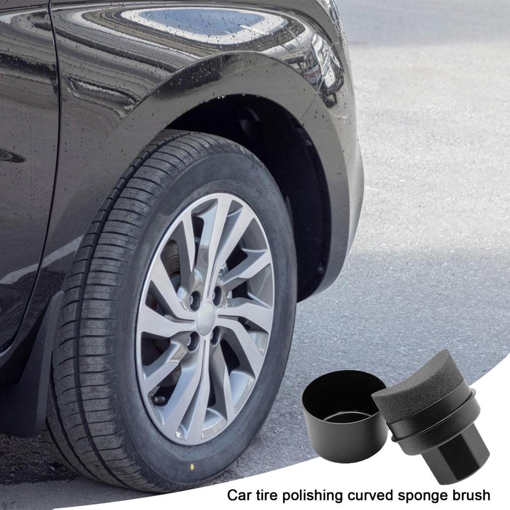 Tire Shine Sponge - Ergonomic Applicator Pad, Ergonomic Applicator | Gentle Application