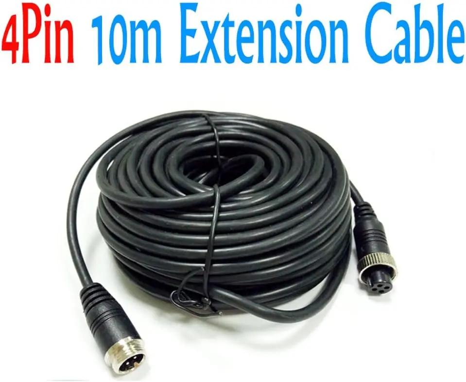 

4Pin 18 LED IR Night Vision CCD Car Rear View Parking Reverse Camera 10M 4 Pin Connector Extension Cable for 12V/24V Bus Truck рожевий колір бежевий