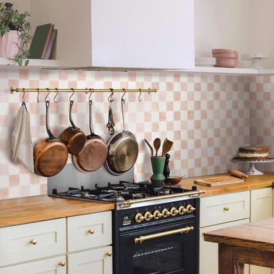 Trendy Self-adhesive Peel and Stick Backsplash Waterproof 9" X 9" Wallpaper Home Decor 3D Stick Tile for Kitchen Bathroom