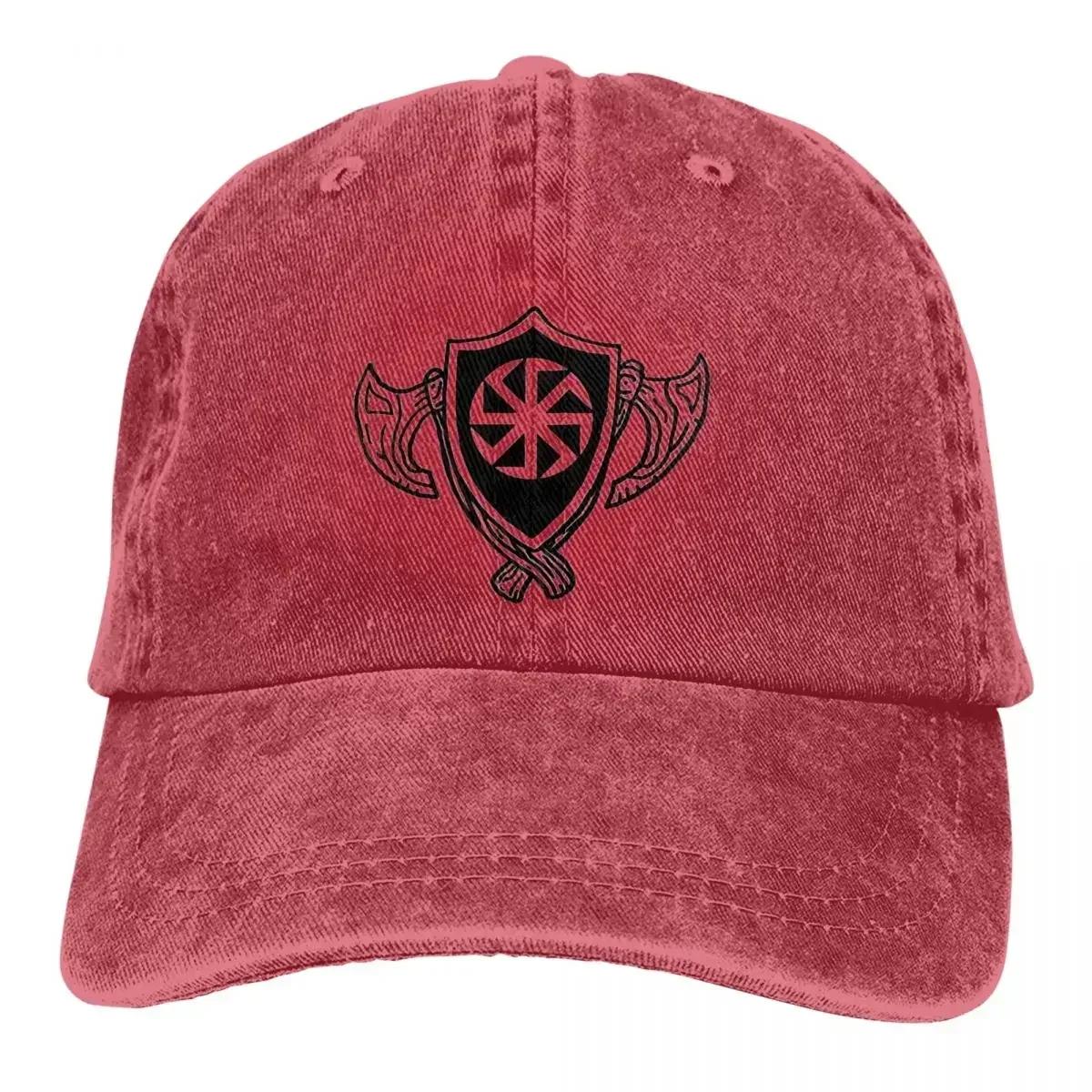 

Summer Cap Sun Visor Hip Hop Caps Slavic Perun Sign Svarog Creator God of the Sky Cowboy Hat Peaked Hats One Size