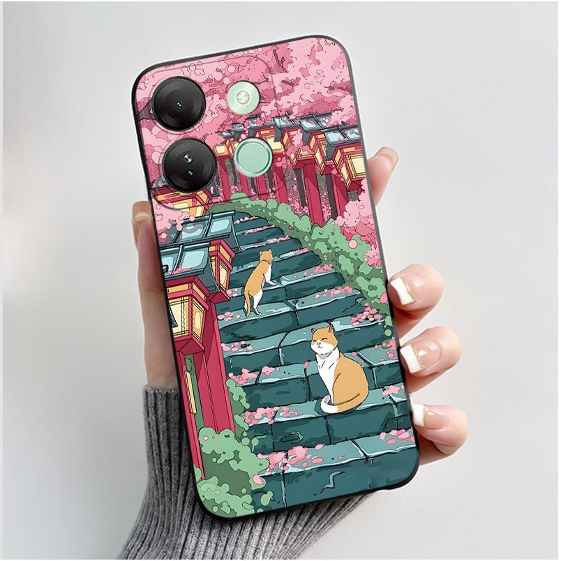 Cute Case For Infinix Smart 7 HD / Smart 7 Plus Fundas Coque Printing Shell Protective Cover Soft Silicone Cartoon Phone Casing