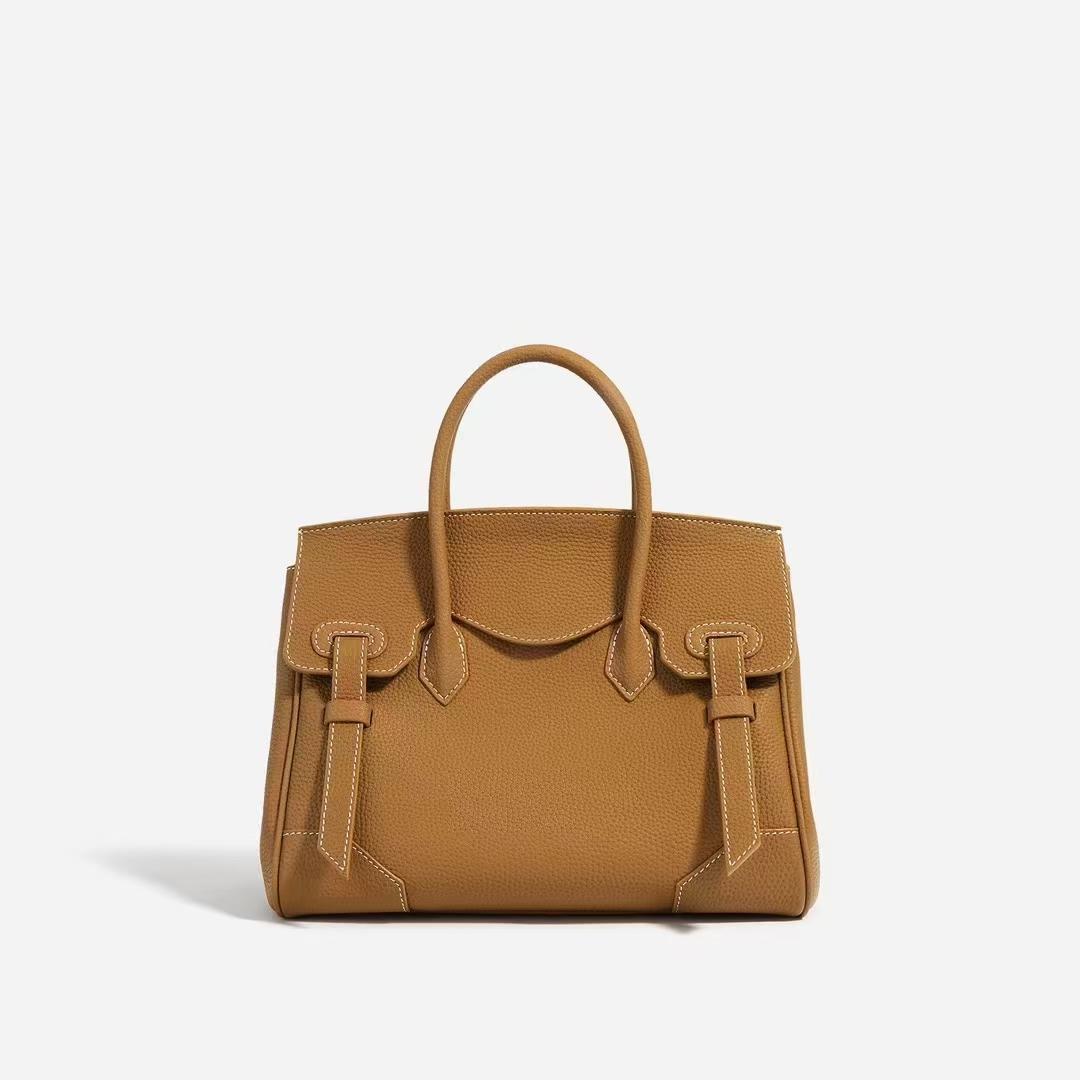 

Luxury High Quality Lychee Pattern Genuine Leather Handbags For Women Fashion Satchels Ladies Messenger Bags Hobo Toto Bags