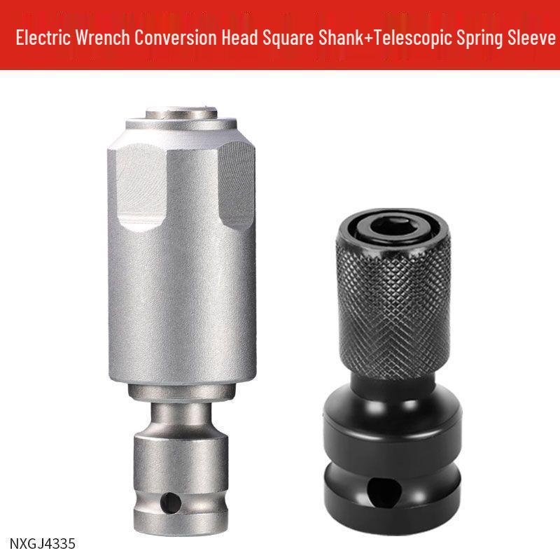 Industrial Grade Multifunctional Impact Wrench & Hammer with 1/2 Conversion Adapter for Square Shank Drill Bits