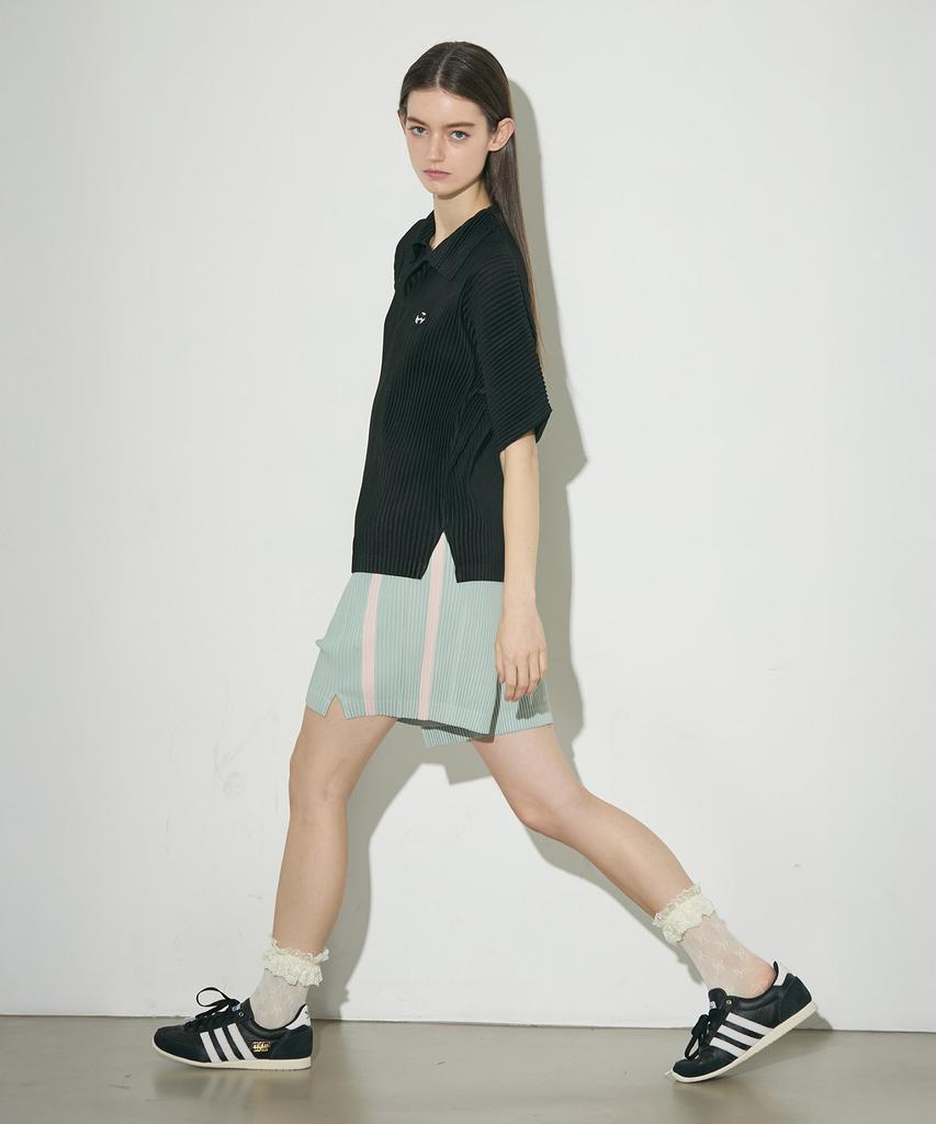 Waiowai Pastel Color Block Pleated Shorts_2 Colors