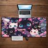 Cute Black Cat teclado mousepad Office Computer Desk Mat Table Keyboard Big mouse pad Laptop Cushion Nonslip Deskpad Home Decor